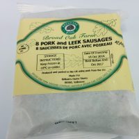 Broad Oak Farm Pork and Leek Sausages 454g