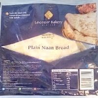 Leicester Bakery 3 pack Plain Naan Bread 500g